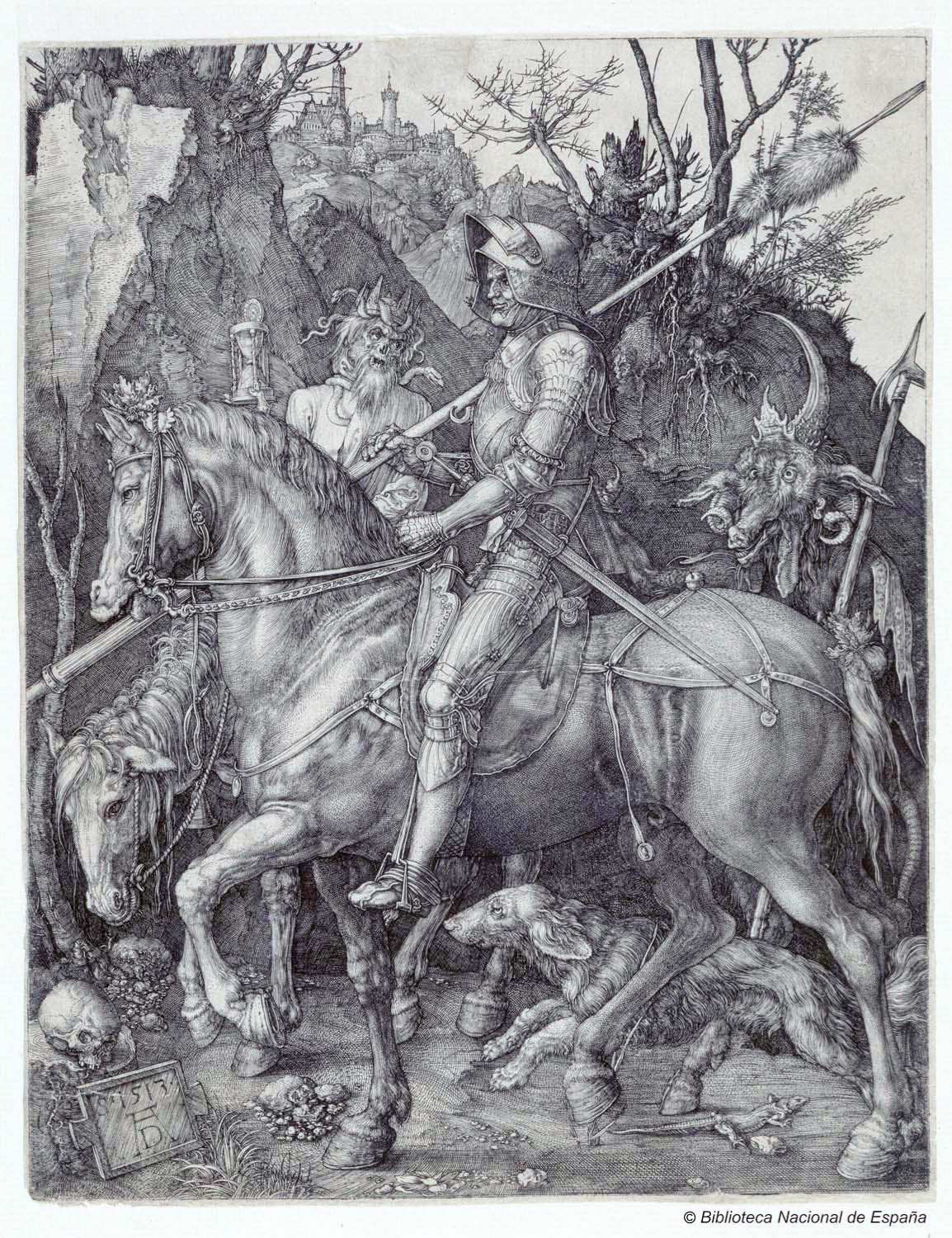 [El caballero, la muerte y el diablo] Biblioteca Nacional de España